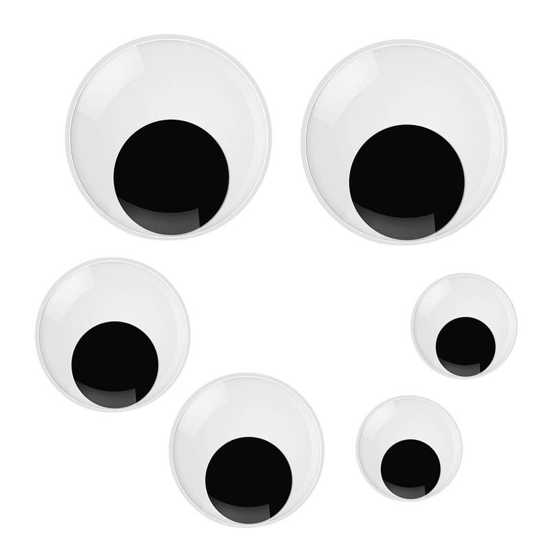 FKEYTO Wiggle Googly Eyes with Self Adhesive Large Black Plastic Eyes for Crafts (2 Inch 3 Inch 4 Inch) - Image 1